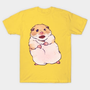 scared screaming shook hamster meme T-Shirt